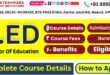 B.Ed Course Deatils