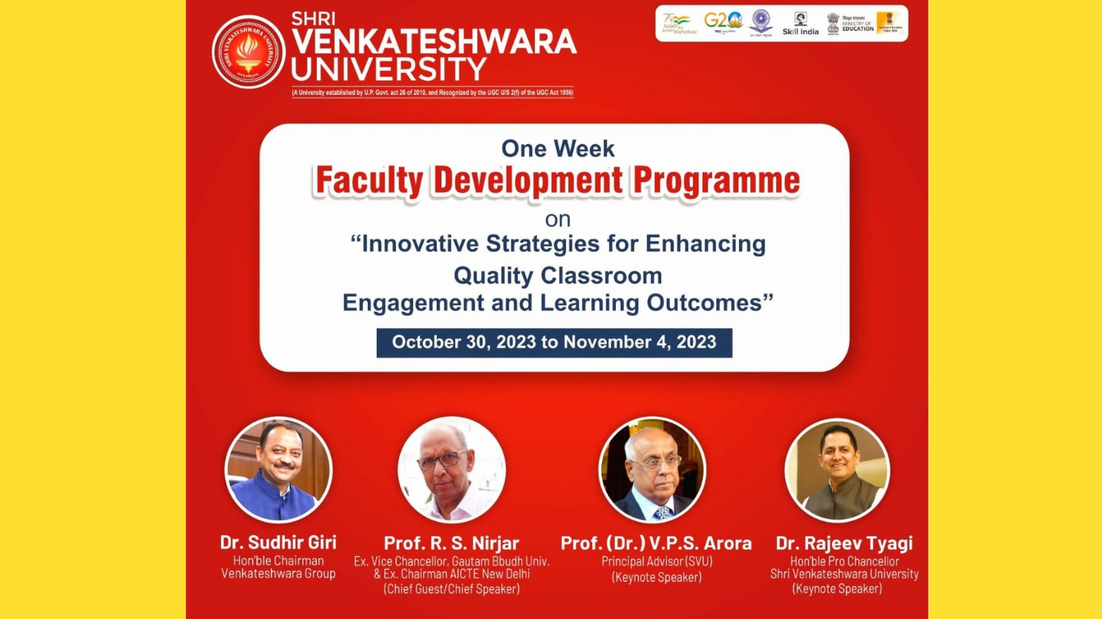 FDP for Enhancing Classroom Engagement