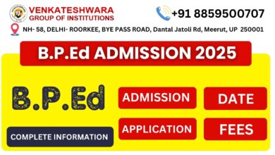 B.P.Ed Admission 2025