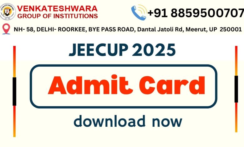 JEECUP ADMIT CARD 2025