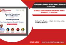 Conference on Fake News: Impact on Society & Literature