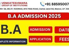 B.A. admission 2025