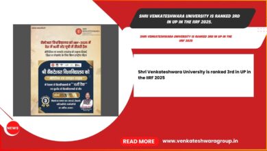 Shri Venkateshwara University is ranked 3rd in UP in the IIRF 2025