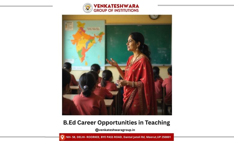 B.Ed Career Opportunities in Teaching