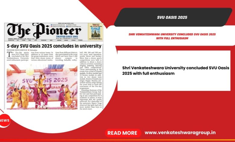 Electric Energy, Gold Medals, & Punjabi Beats: Reliving the Magic of SVU Oasis 2025