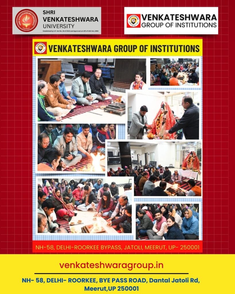 Vasant Panchami celebrated at Venkateshwara Group of Institution